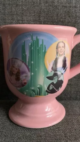 New Wizard Of Oz Pink Coffee Tea Pedestal Cup Mug. Judy Garland as Dorothy, Cast