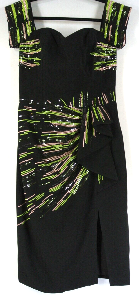 dress the population alani Alani Dress XL / NAVY MULTI