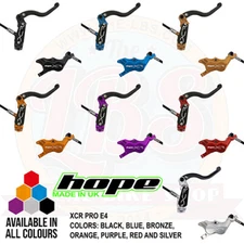 Hope XCR Pro E4 XC MTB Brake/Brake Set Post Mount - All Colors - Brand New
