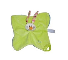 WIE NEU * TIAMO Häschen Has Hase grün blau Schmusetuch Schnuffeltuch Kuscheltuch