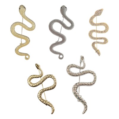 Unique Alloy Snake Pin Banquet Brooch For Party Parties And Special Occasion