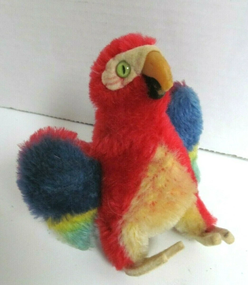Steiff オウム parrot lora ボタン付 12cm ヴィンテージ steiff parrot