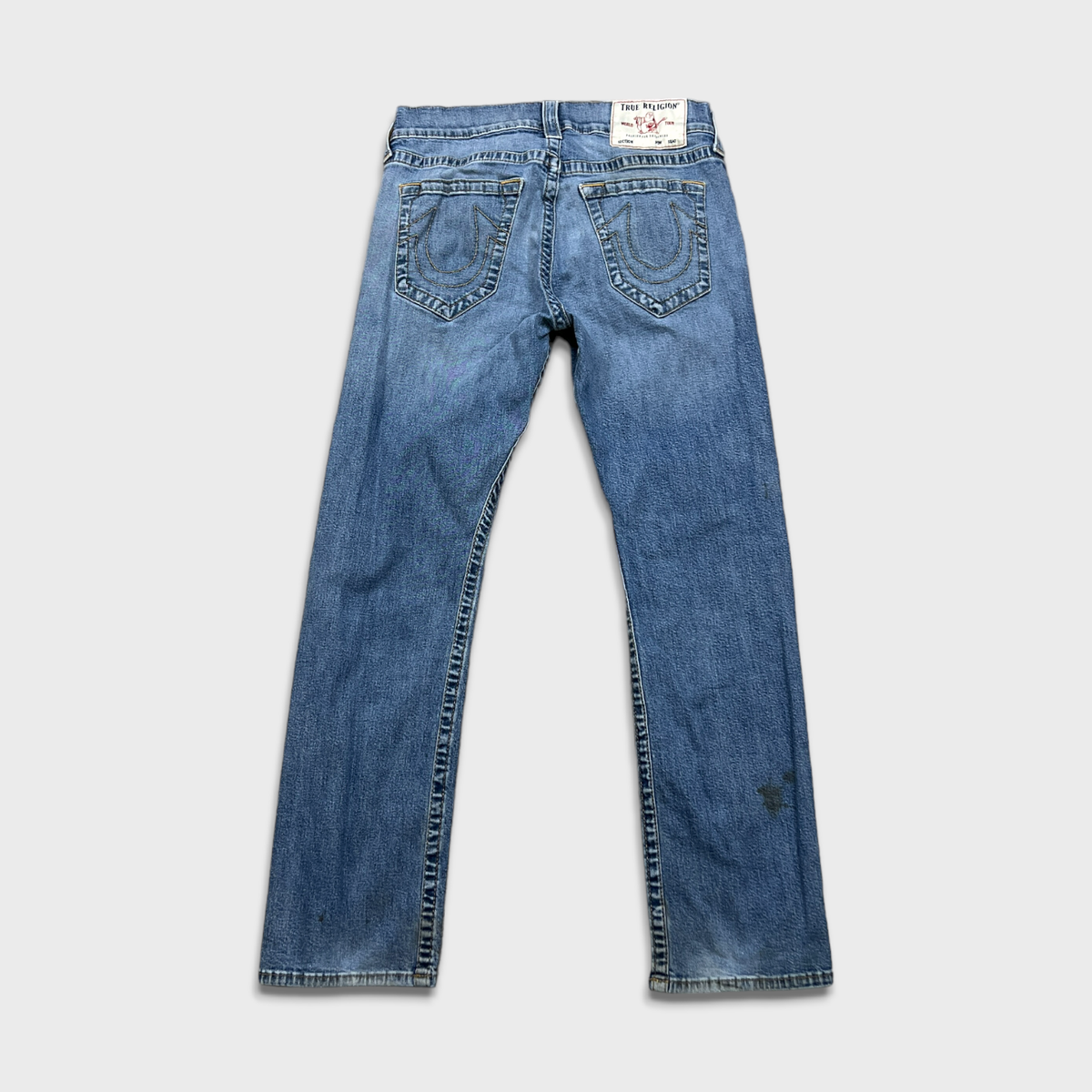 True Religion Jeans Mens 30x29 Blue Ricky Relaxed Straight