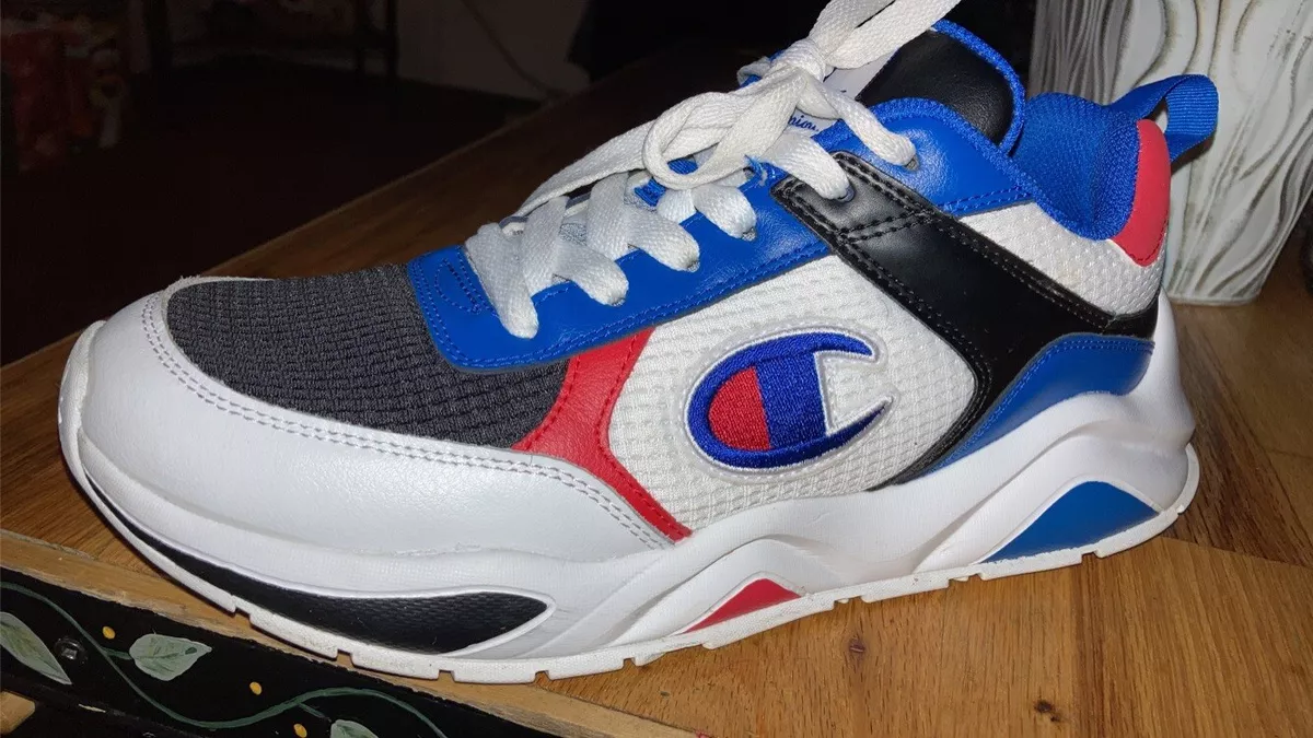 Champion Men s 93Eighteen 9318 Block CPS10305M Blue Red Athletic