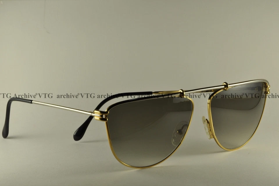 Винтажные солнцезащитные очки Gianfranco Ferrè GFF 53 90-х оправа Италии размер 60 [ ] 13 двухцветный - Изображение 4 из 4