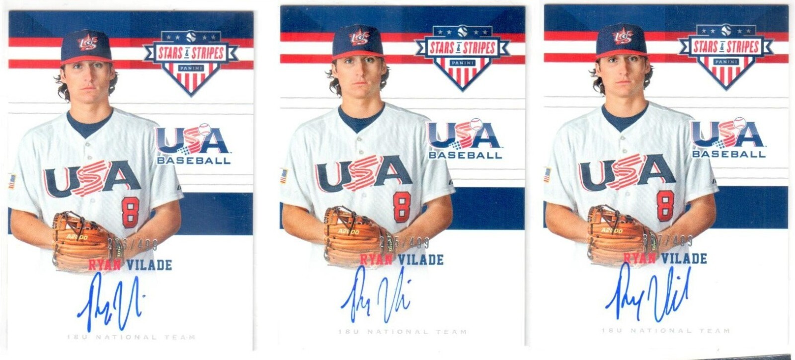 2017 USA Stars & Stripes RYAN VILADE ROOKIE AUTO! #/499!