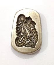 Vintage Bronze Jewelry Die Mold/Mould India Hand Engraved For Jewellery Making