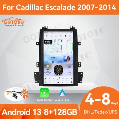 Android 13 Car Radio for Cadillac Escalade 07-14 Stereo Upgrade Tesla Style Dash