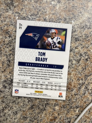 Tom Brady 2021 Panini Phoenix Silver #84 - Picture 2 of 2