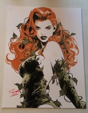Poison Ivy PinUp Color Illustration Art Print 8.5x11 by Keyeske No. N-01