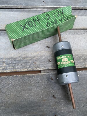 Vintage Monarch One-Time Fuse 225 Amp Dual-Element 250V 225A XA-53 New, Old Stoc