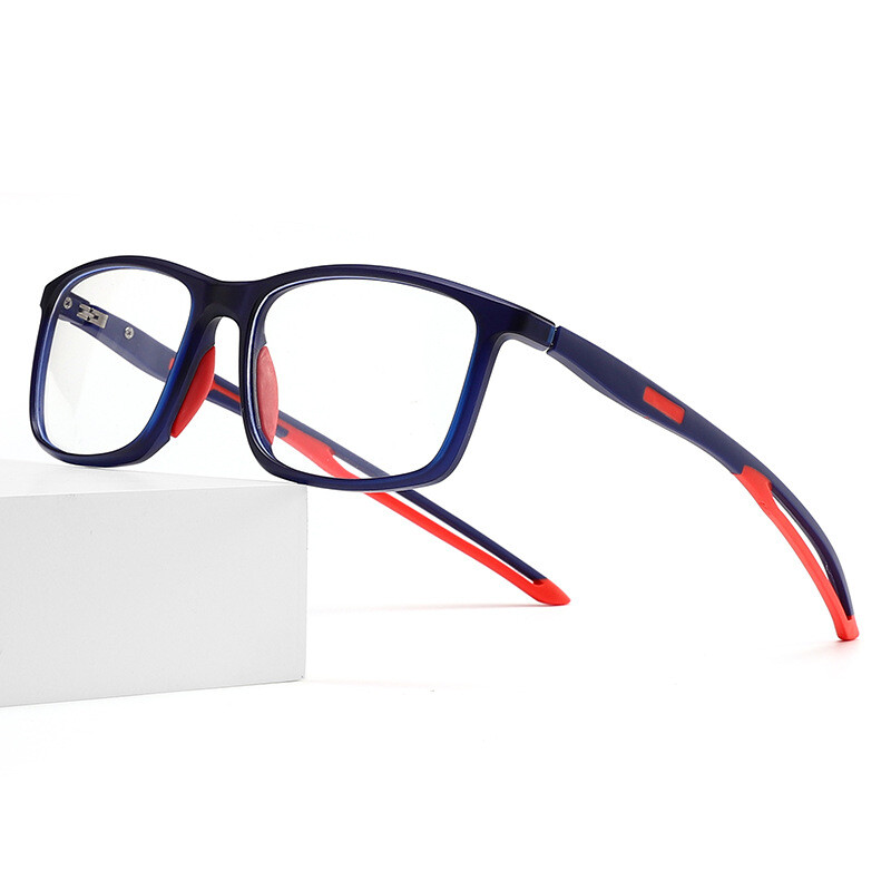 Fashion Blue Light Blocking Reading Glasses Men Clear Lens Full Frame Glasses CA