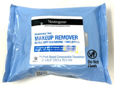 Neutrogena Fragrance-Free Makeup Remover Cleansing Towelettes Sealed 7.2" x 6.4"