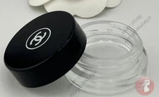 Empty Chanel Glass Travel Dram Jar for Skincare/Makeup 1.5” in diameter New