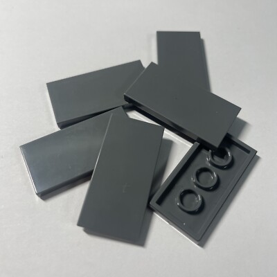 6x LEGO  Fliese Tile 87079 2x4 Tile Dark Bluish Gray Neu New 4560184