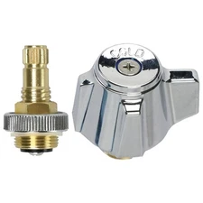  Hot or Cold Knob Handle with Stem Kit for ABC 4" Hand Sink Faucet