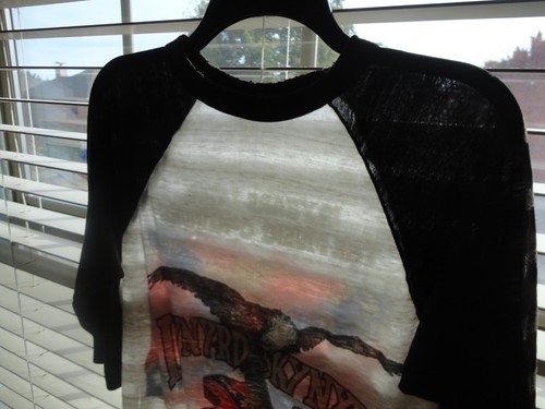 Vintage 80s Lynyrd Skynyrd 1987 Concert Tour Raglan sleeve paper thin T Shirt M - 第 9/9 張圖片