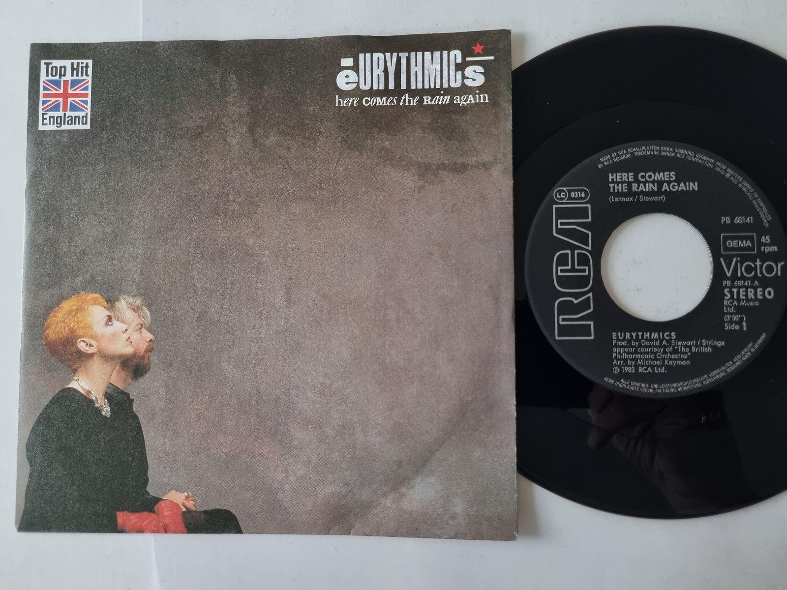 7"" Single Eurythmics - Here comes the rain again Vinyl Germany