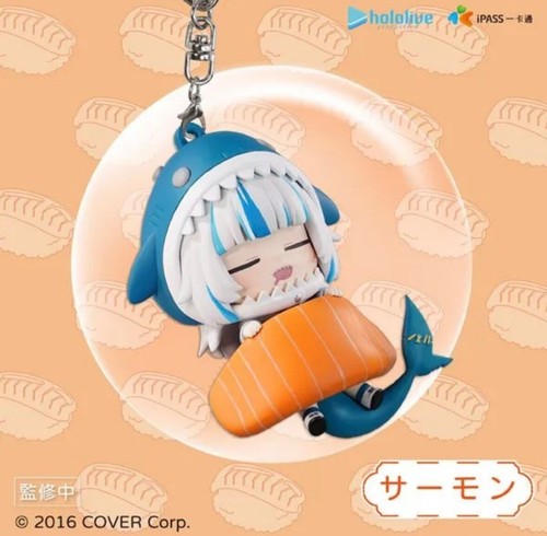 Hololive Gawr Gura Sushi Futon Figure IPASS Salmon Ver Taiwan Limited 2025 - Picture 4 of 4