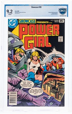 Showcase #99 Power Girl 3nd Solo CBCS 9.2 DC 1978 White Pages   CGC