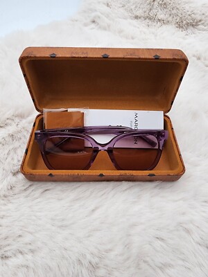 MCM 52MM SIMPLE LOGO SUNGLASSES IN PURPLE | eBay display picture 2
