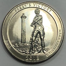 2013 S - Perry's Victory Memorial National Park ATB Quarter Dollar