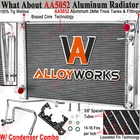 3 Row Radiator W/Condenser Combo For 2008-2013 Infiniti G35 G37 Nissan 370Z 3.7L