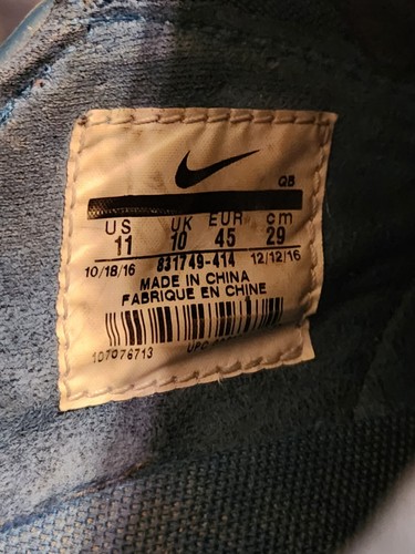 Men Sz 11 Blue White Nike Stefan Janoski Canvas Skateboarding Shoes 831749-414 - Picture 7 of 8