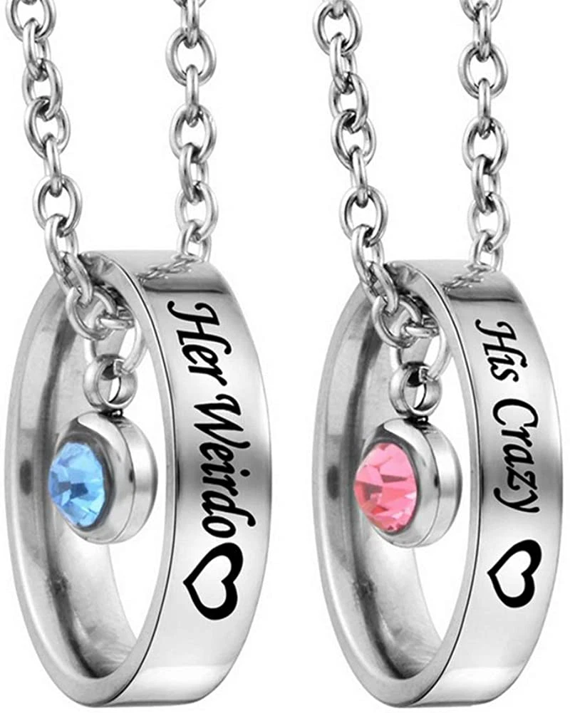 Boyfriend girlfriend hotsell matching necklaces