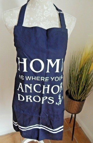 Schürze Küche Kochen "Home is where your Anchor drops" Kombüse Maritim Geschenk - Bild 5 von 6