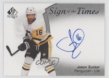 2021-22 SP Authentic Sign of the Times Jason Zucker #SOTT-JZ Auto s4p