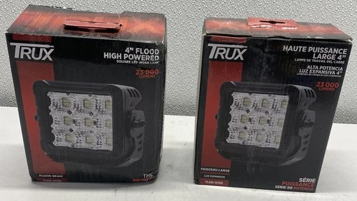 LOT OF 2 Trux 4.3″ High Powered Series Square LED Work Lamp
