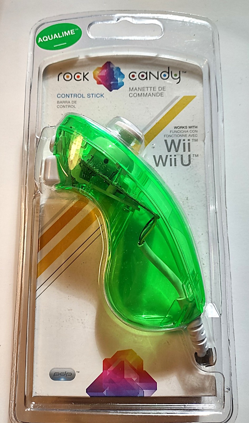 Rock Candy Nintendo Wii/Wii U Nunchuck Control Stick Aqualime | SEALED