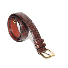 Vintage Pierre Cardin Embossed Leather Belt Size 32 Handcrafted in America