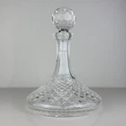 Vintage Waterford Crystal ALANA 10 1/2" Ships Decanter & Faceted Stopper Exc