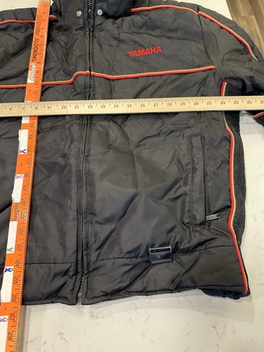 Vintage Maxim Wear Yamaha Logo Snowmobile Ski Jacket Black Insulated Size Large - Bild 5 von 5