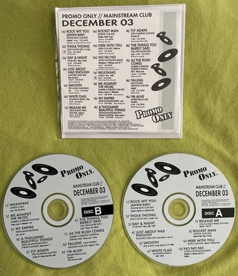 Various Artists - Promo Only Mainstream Club December '03 2xCD Set. Used, EX