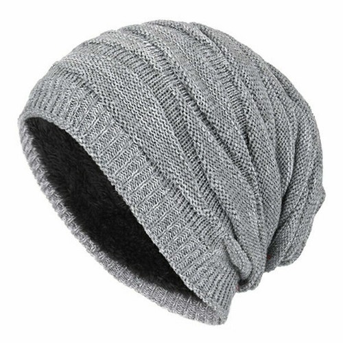 Winter Men Women Knitted Slouch Beanie Hat Thermal Fleece LinedBaggy Skull Cap&ㅖ - Picture 28 of 40