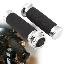 Motorcycle Handlebar 1" Hand Grips Custom For Harley Road King Softail Sportster