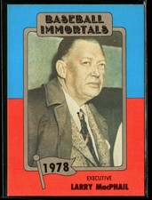 Larry MacPhail 1980-87 SSPC HOF #165 USA
