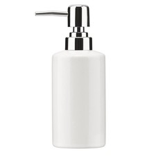 FE 10 Oz Ceramic Hand Soap Dispenser for Bathroom and Kitchen, White