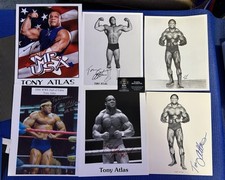 Huge Tony Atlas signed wrestling promo photo a lot WWF WWE rare 