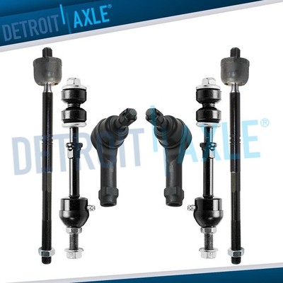 RWD 6pc Front Tie Rods Sway Bar Links for 2005-2008 Ford F-150 Lincoln Mark LT