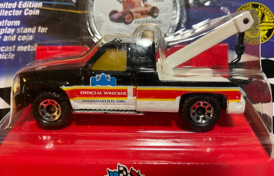 1992 Matchbox Indy 500 GMC Wrecker & Peterbilt Fuel Truck Lot of 2 - Image 4 of 4