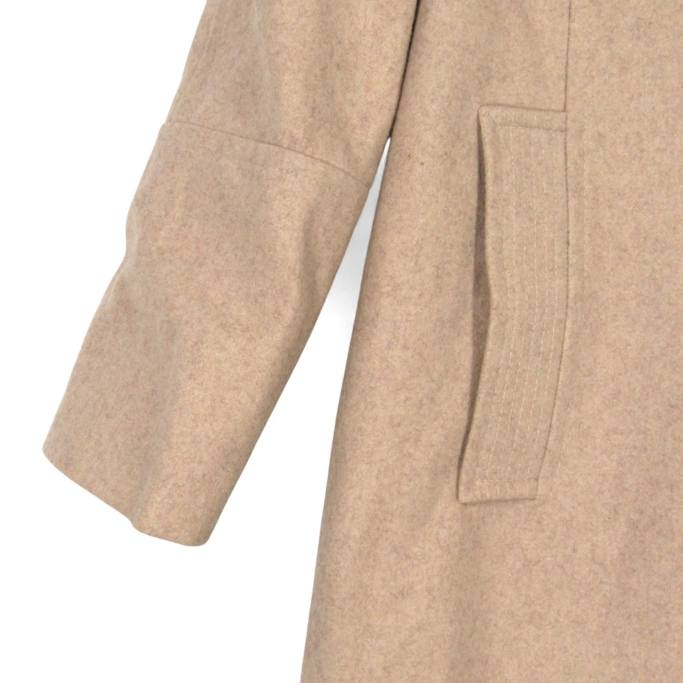 LONDON FOG Lined WOOL BLEND Scarf BUTTON-UP 2-Pockets COAT JACKET Sz M - Image 4 of 4