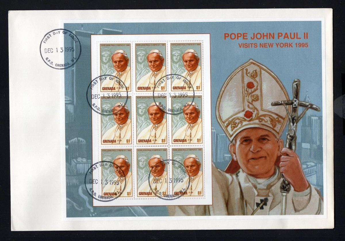 Lot D'enveloppes FDC 1er Jour - Série Pape Jean Paul II - Canada, Bulgarie