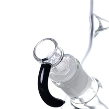 10mm Glass Bowl Piece Slide For Water Pipe Bongs - Built In Screen - Horned