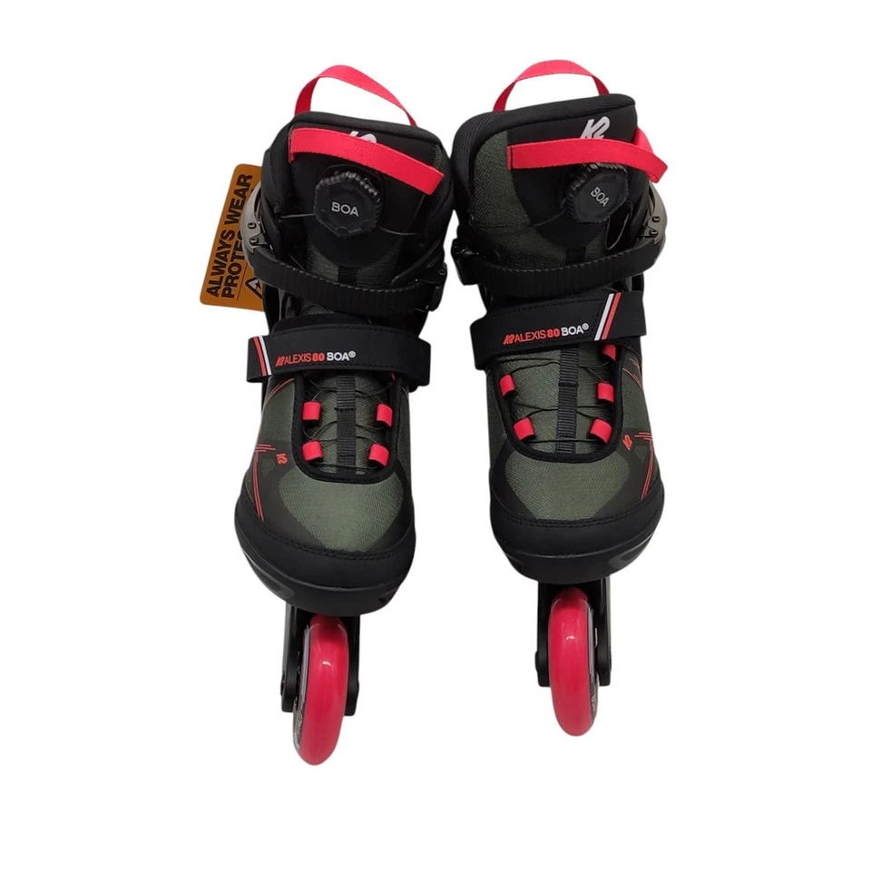 K2 Alexis 80 BOA Damen-Rollschuhe, Größe 39, grau/korallenrot - Bild 2 von 4