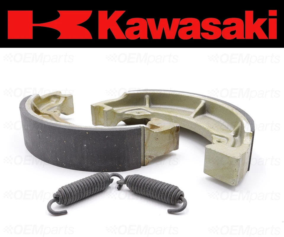 Set of (2) Kawasaki FRONT Brake Shoes and Springs #41048-1068 - Image 3 of 4