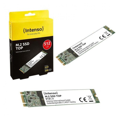 Intenso Top Ssd M.2 Sata Ngff 512Go Disque État Solide Carte Mère Ordinateur Pc - Photo 2/3